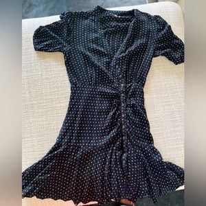 Free People - Pippa Short Sleeve Polka Dot Mini Dress